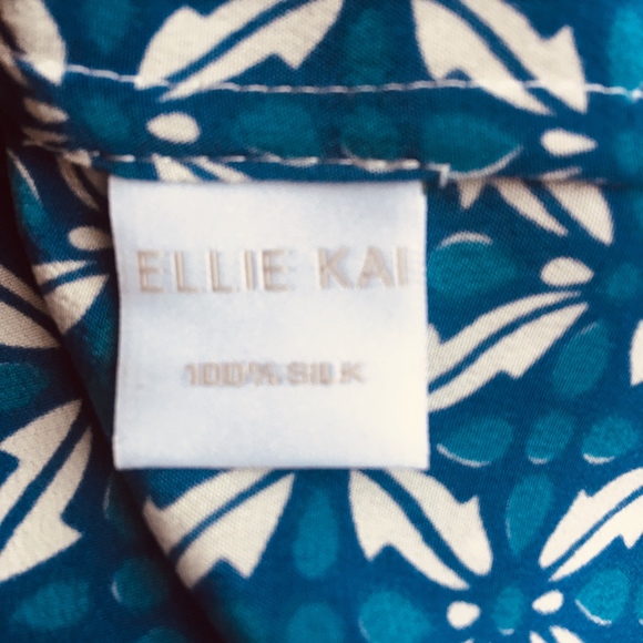 NWOT Silk Ellie Kai Blouse 8 M - Picture 8 of 8